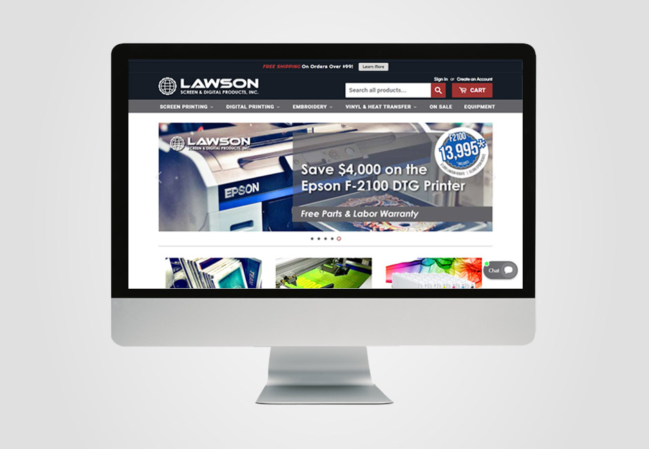 Lawson Ecommerce on Desktop